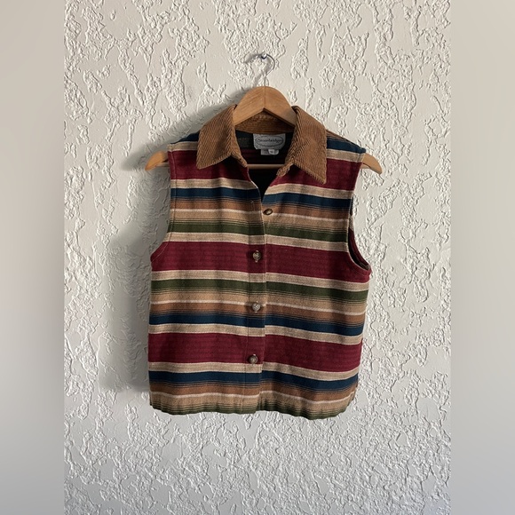 Stonebridge Jackets & Blazers - Stonebridge RARE 90s Western Serape Striped Vest - S
